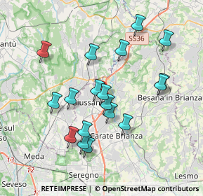 Mappa Via Pasubio, 20833 Giussano MB, Italia (3.51444)