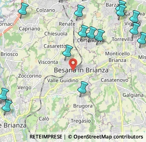 Mappa 20045 Besana In Brianza MB, Italia (3.07118)