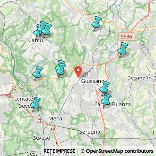 Mappa Via Monviso, 22066 Mariano Comense CO, Italia (4.67909)