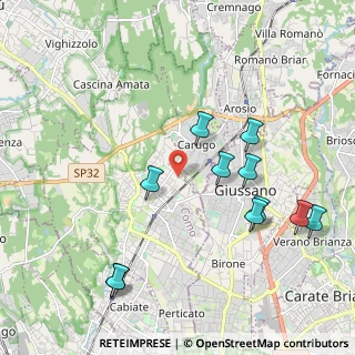 Mappa Via Monviso, 22066 Mariano Comense CO, Italia (2.16909)