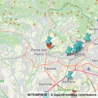 Mappa Via Generale Marieni, 24030 Mozzo BG, Italia (5.84455)
