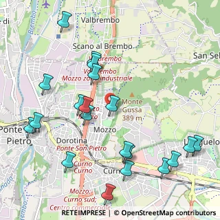 Mappa Via Generale Marieni, 24030 Mozzo BG, Italia (1.223)
