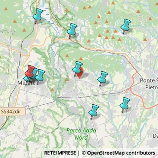 Mappa Via C.Cavour, 24030 Carvico BG, Italia (4.91923)