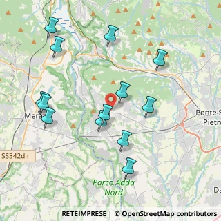 Mappa Via C.Cavour, 24030 Carvico BG, Italia (4.21692)