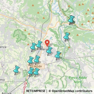 Mappa Via S. Francesco D'Assisi, 23807 Merate LC, Italia (4.4025)