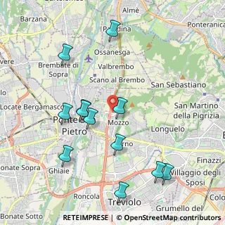 Mappa Via Papa Giovanni XXIII, 24030 Mozzo BG, Italia (2.15833)