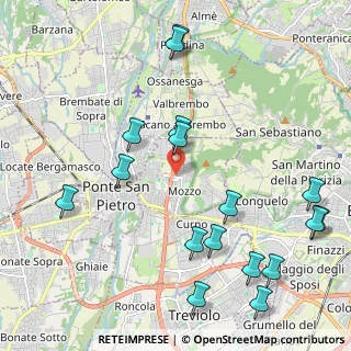 Mappa Via Papa Giovanni XXIII, 24030 Mozzo BG, Italia (2.55176)
