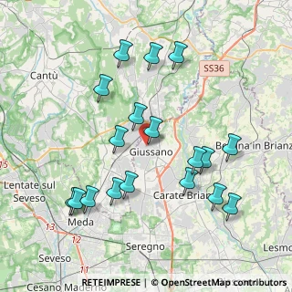 Mappa Via Piave, 20833 Giussano MB, Italia (4.06167)