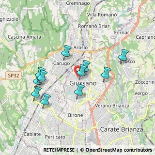 Mappa Via Piave, 20833 Giussano MB, Italia (1.71909)