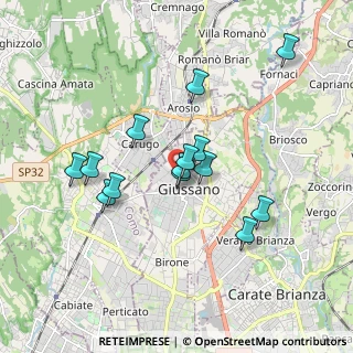 Mappa Via Piave, 20833 Giussano MB, Italia (1.55786)