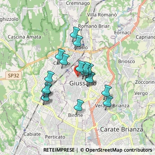 Mappa Via Piave, 20833 Giussano MB, Italia (1.42722)