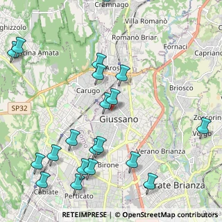 Mappa Via Piave, 20833 Giussano MB, Italia (2.644)