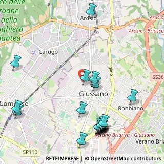 Mappa Via Piave, 20833 Giussano MB, Italia (1.323)