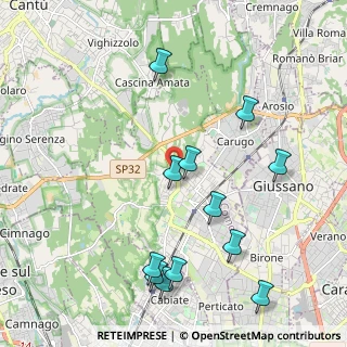Mappa Via Baracca Francesco, 22066 Mariano Comense CO, Italia (2.29583)