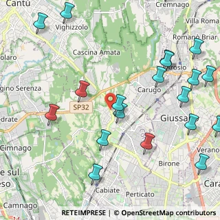 Mappa Via Baracca Francesco, 22066 Mariano Comense CO, Italia (2.815)