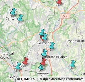 Mappa Via Giuseppe Garibaldi, 20833 Giussano MB, Italia (4.8)