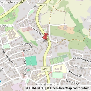 Mappa Via Generale G. Sirtori, 40, 23880 Casatenovo, Lecco (Lombardia)