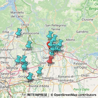 Mappa 24030 Mozzo BG, Italia (14.39833)