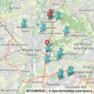 Mappa 24030 Mozzo BG, Italia (2.24714)