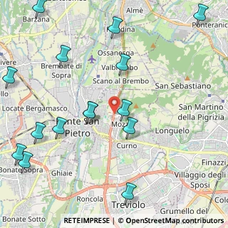 Mappa 24030 Mozzo BG, Italia (2.73933)