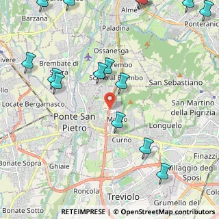 Mappa 24030 Mozzo BG, Italia (2.97667)