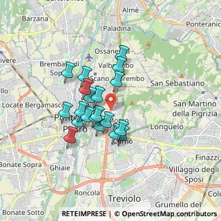 Mappa 24030 Mozzo BG, Italia (1.312)
