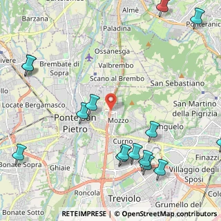 Mappa 24030 Mozzo BG, Italia (2.93067)