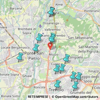 Mappa 24030 Mozzo BG, Italia (2.33857)