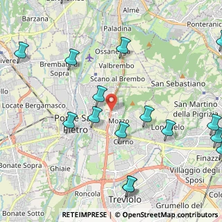 Mappa 24030 Mozzo BG, Italia (2.855)