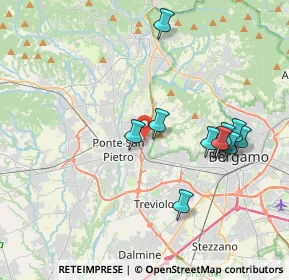 Mappa 24030 Mozzo BG, Italia (3.71091)