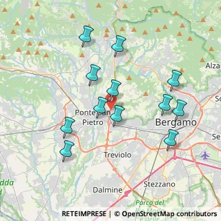 Mappa 24030 Mozzo BG, Italia (3.6775)