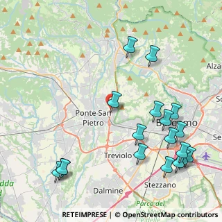 Mappa 24030 Mozzo BG, Italia (5.25889)