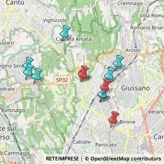 Mappa Via Amendola Giovanni, 22066 Mariano Comense CO, Italia (1.89727)
