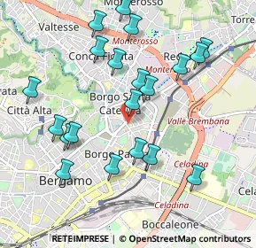 Mappa Via Alessandro Noli, 24124 Bergamo BG, Italia (1.0205)