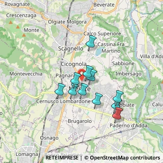 Mappa Via Colombo Mons. Federico, 23807 Merate LC, Italia (1.40636)