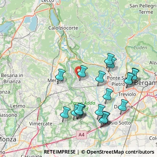 Mappa Via Monsignor Cattaneo, 24030 Carvico BG, Italia (8.9495)