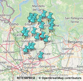 Mappa Via XXV Aprile, 23873 Missaglia LC, Italia (11.483)