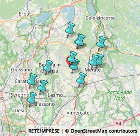 Mappa Via XXV Aprile, 23873 Missaglia LC, Italia (5.91692)