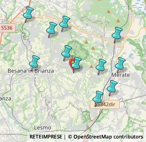 Mappa Via XXV Aprile, 23873 Missaglia LC, Italia (3.94636)