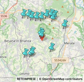 Mappa Via XXV Aprile, 23873 Missaglia LC, Italia (3.67688)