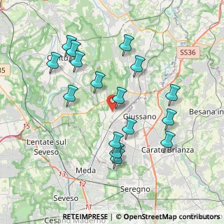 Mappa Via Giuseppe Cappelletti, 22066 Mariano Comense CO, Italia (3.8125)