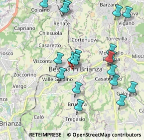 Mappa Via Giueppe Verdi, 20842 Besana In Brianza MB, Italia (2.09947)