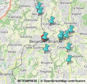 Mappa Via Giueppe Verdi, 20842 Besana In Brianza MB, Italia (1.67417)