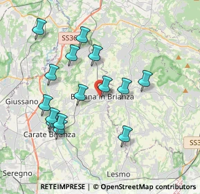 Mappa Via Giuseppe Verdi, 20842 Besana In Brianza MB, Italia (3.66733)
