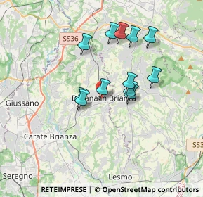 Mappa Via Giuseppe Verdi, 20842 Besana In Brianza MB, Italia (2.955)