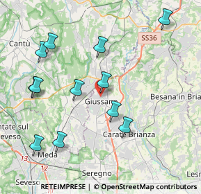 Mappa Via A. da Giussano, 20833 Giussano MB, Italia (4.29417)