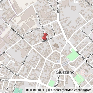 Mappa Via Piave, 34, 20833 Giussano, Monza e Brianza (Lombardia)