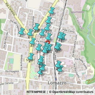 Mappa Via Graffignana, 22074 Lomazzo CO, Italia (0.19259)