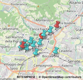 Mappa Via Suardi, 24124 Bergamo BG, Italia (1.47667)