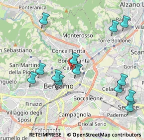 Mappa Via Suardi, 24124 Bergamo BG, Italia (2.25462)